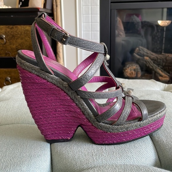 Balenciaga Arena Espadrille Wedges - Picture 10 of 16